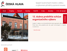 Tablet Screenshot of ceskahlava.cz